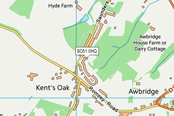 SO51 0HQ map - OS VectorMap District (Ordnance Survey) SO51 0HQ map - OS VectorMap District (Ordnance Survey)