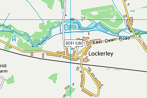 SO51 0JN map - OS VectorMap District (Ordnance Survey) SO51 0JN map - OS VectorMap District (Ordnance Survey)