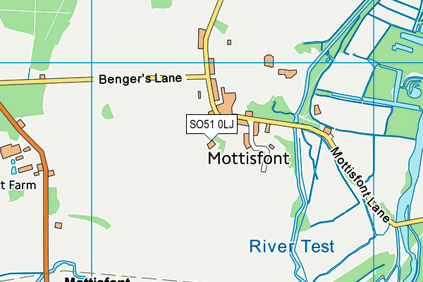 SO51 0LJ map - OS VectorMap District (Ordnance Survey) SO51 0LJ map - OS VectorMap District (Ordnance Survey)