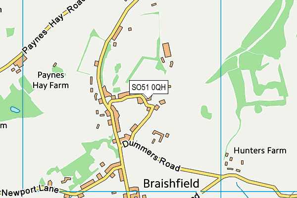 SO51 0QH map - OS VectorMap District (Ordnance Survey) SO51 0QH map - OS VectorMap District (Ordnance Survey)