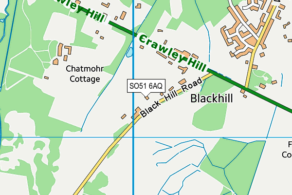 SO51 6AQ map - OS VectorMap District (Ordnance Survey)