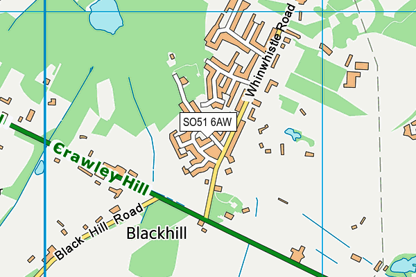 SO51 6AW map - OS VectorMap District (Ordnance Survey) SO51 6AW map - OS VectorMap District (Ordnance Survey)