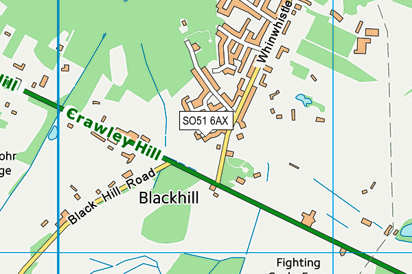 SO51 6AX map - OS VectorMap District (Ordnance Survey) SO51 6AX map - OS VectorMap District (Ordnance Survey)