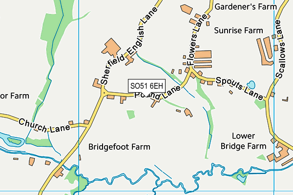 SO51 6EH map - OS VectorMap District (Ordnance Survey)