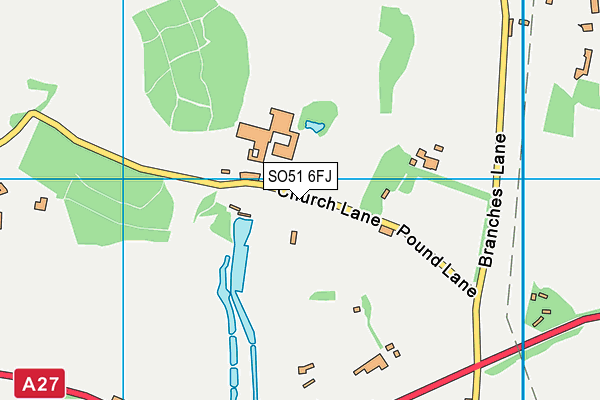 SO51 6FJ map - OS VectorMap District (Ordnance Survey) SO51 6FJ map - OS VectorMap District (Ordnance Survey)