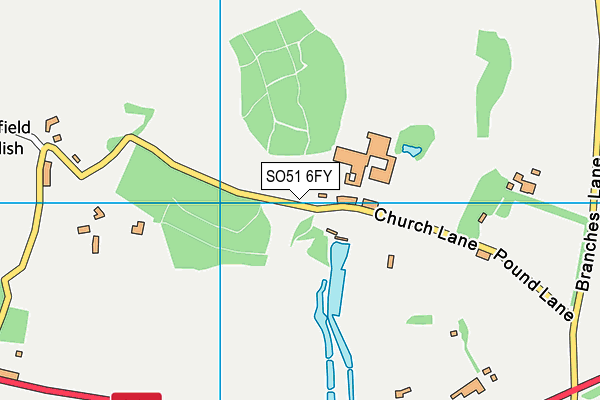 SO51 6FY map - OS VectorMap District (Ordnance Survey) SO51 6FY map - OS VectorMap District (Ordnance Survey)