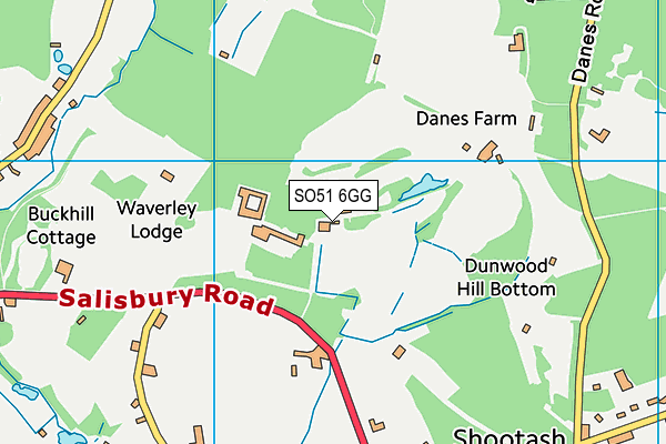 SO51 6GG map - OS VectorMap District (Ordnance Survey) SO51 6GG map - OS VectorMap District (Ordnance Survey)