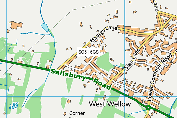 SO51 6GS map - OS VectorMap District (Ordnance Survey) SO51 6GS map - OS VectorMap District (Ordnance Survey)