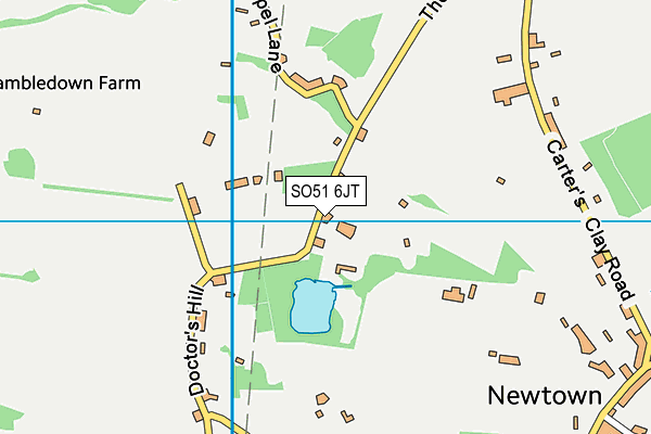 SO51 6JT map - OS VectorMap District (Ordnance Survey) SO51 6JT map - OS VectorMap District (Ordnance Survey)