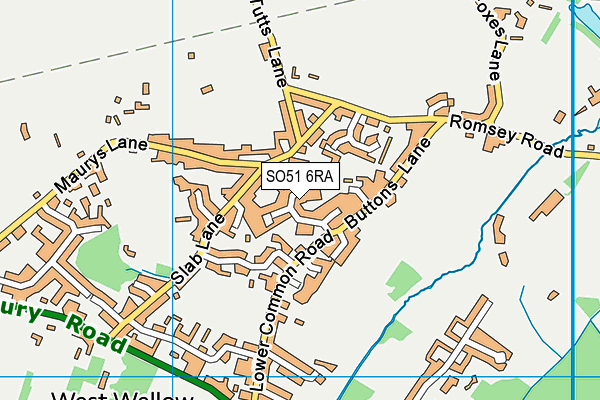 SO51 6RA map - OS VectorMap District (Ordnance Survey) SO51 6RA map - OS VectorMap District (Ordnance Survey)