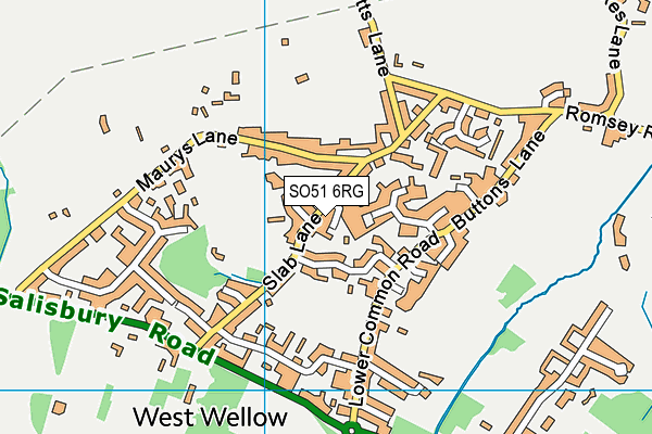 SO51 6RG map - OS VectorMap District (Ordnance Survey) SO51 6RG map - OS VectorMap District (Ordnance Survey)