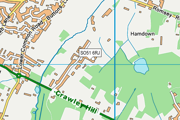 SO51 6RJ map - OS VectorMap District (Ordnance Survey) SO51 6RJ map - OS VectorMap District (Ordnance Survey)