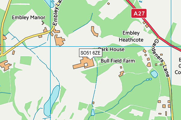 SO51 6ZE map - OS VectorMap District (Ordnance Survey) SO51 6ZE map - OS VectorMap District (Ordnance Survey)