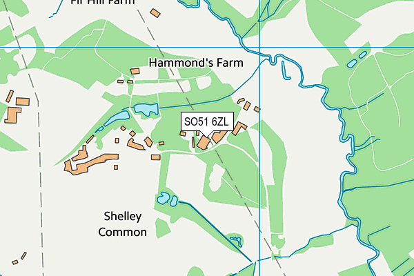 SO51 6ZL map - OS VectorMap District (Ordnance Survey) SO51 6ZL map - OS VectorMap District (Ordnance Survey)