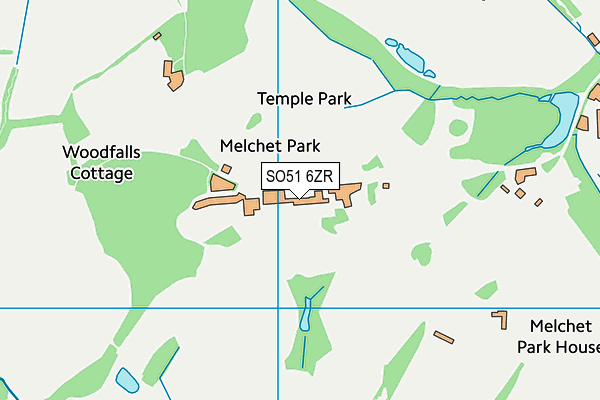 SO51 6ZR map - OS VectorMap District (Ordnance Survey) SO51 6ZR map - OS VectorMap District (Ordnance Survey)