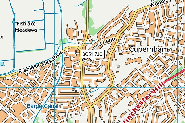 SO51 7JQ map - OS VectorMap District (Ordnance Survey) SO51 7JQ map - OS VectorMap District (Ordnance Survey)