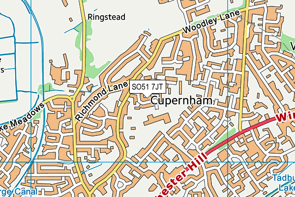 SO51 7JT map - OS VectorMap District (Ordnance Survey) SO51 7JT map - OS VectorMap District (Ordnance Survey)