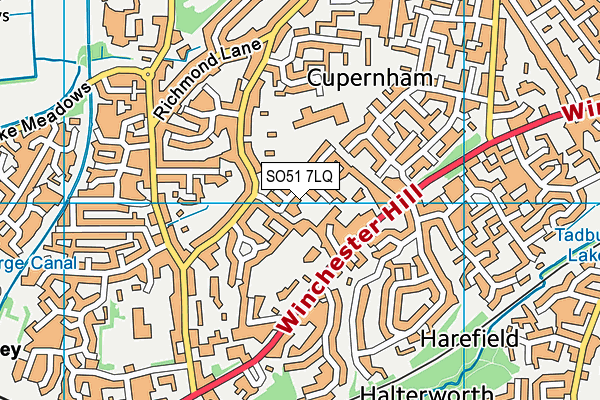 SO51 7LQ map - OS VectorMap District (Ordnance Survey) SO51 7LQ map - OS VectorMap District (Ordnance Survey)