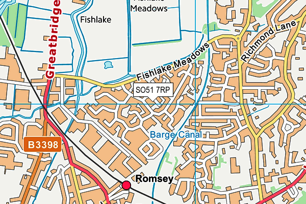 SO51 7RP map - OS VectorMap District (Ordnance Survey) SO51 7RP map - OS VectorMap District (Ordnance Survey)