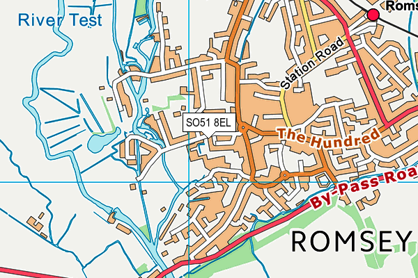 SO51 8EL map - OS VectorMap District (Ordnance Survey)