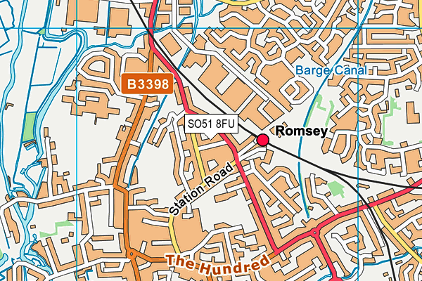 SO51 8FU map - OS VectorMap District (Ordnance Survey) SO51 8FU map - OS VectorMap District (Ordnance Survey)