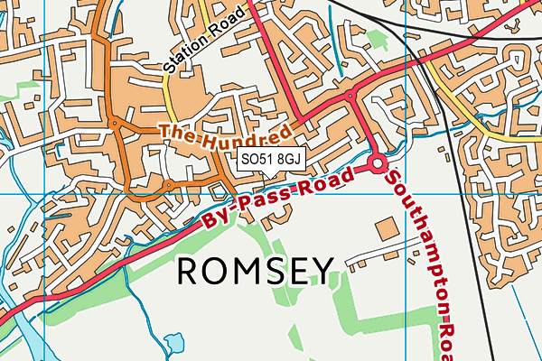 SO51 8GJ map - OS VectorMap District (Ordnance Survey) SO51 8GJ map - OS VectorMap District (Ordnance Survey)