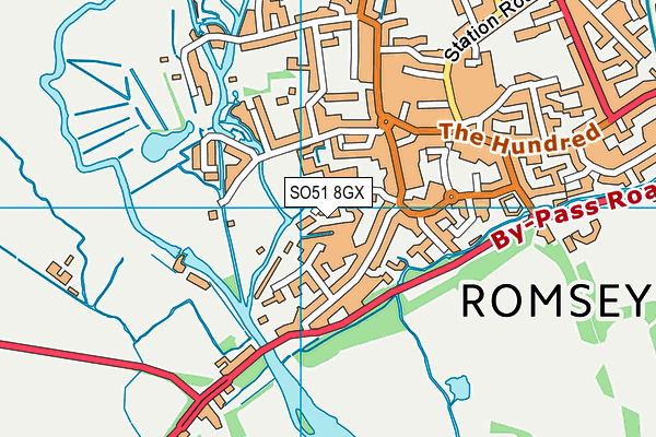 SO51 8GX map - OS VectorMap District (Ordnance Survey)