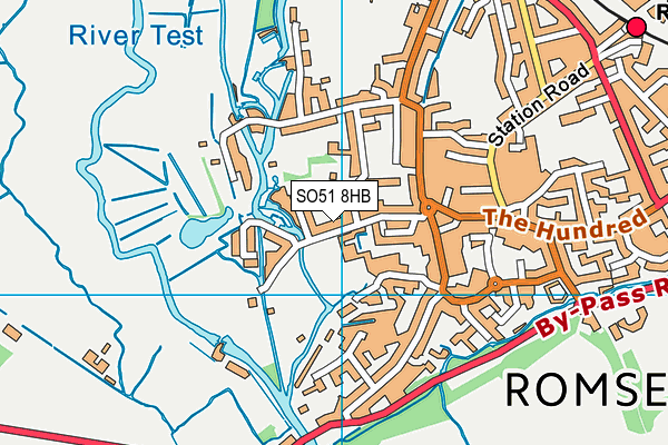 SO51 8HB map - OS VectorMap District (Ordnance Survey) SO51 8HB map - OS VectorMap District (Ordnance Survey)