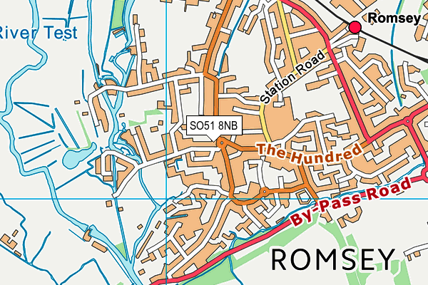SO51 8NB map - OS VectorMap District (Ordnance Survey) SO51 8NB map - OS VectorMap District (Ordnance Survey)