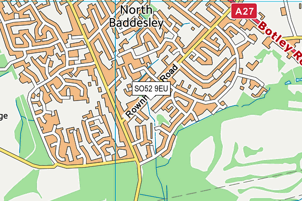 SO52 9EU map - OS VectorMap District (Ordnance Survey) SO52 9EU map - OS VectorMap District (Ordnance Survey)