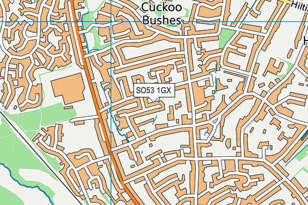 SO53 1GX map - OS VectorMap District (Ordnance Survey) SO53 1GX map - OS VectorMap District (Ordnance Survey)