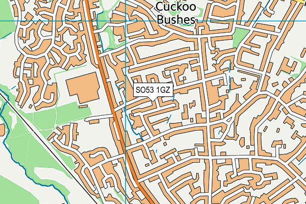 SO53 1GZ map - OS VectorMap District (Ordnance Survey) SO53 1GZ map - OS VectorMap District (Ordnance Survey)