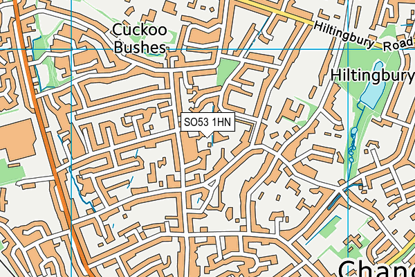 SO53 1HN map - OS VectorMap District (Ordnance Survey) SO53 1HN map - OS VectorMap District (Ordnance Survey)