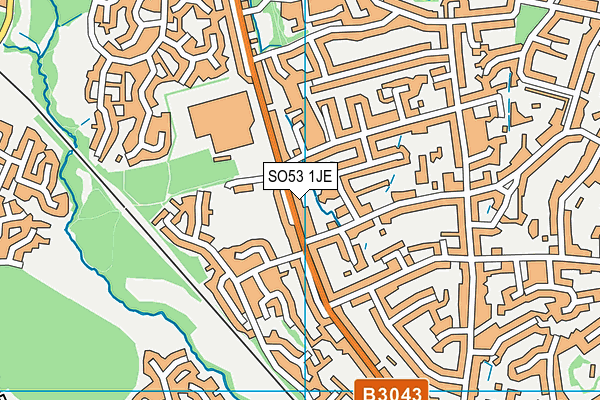 SO53 1JE map - OS VectorMap District (Ordnance Survey) SO53 1JE map - OS VectorMap District (Ordnance Survey)