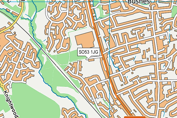 SO53 1JG map - OS VectorMap District (Ordnance Survey) SO53 1JG map - OS VectorMap District (Ordnance Survey)
