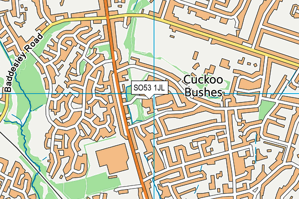 SO53 1JL map - OS VectorMap District (Ordnance Survey)