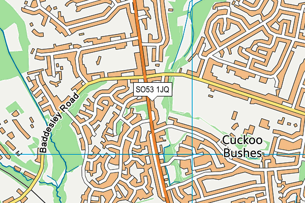 SO53 1JQ map - OS VectorMap District (Ordnance Survey) SO53 1JQ map - OS VectorMap District (Ordnance Survey)