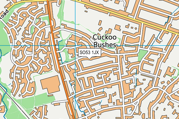 SO53 1JX map - OS VectorMap District (Ordnance Survey) SO53 1JX map - OS VectorMap District (Ordnance Survey)