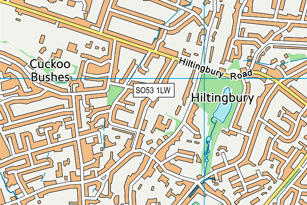 SO53 1LW map - OS VectorMap District (Ordnance Survey) SO53 1LW map - OS VectorMap District (Ordnance Survey)