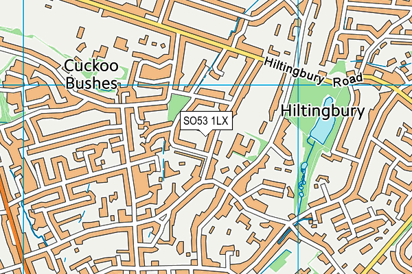 SO53 1LX map - OS VectorMap District (Ordnance Survey) SO53 1LX map - OS VectorMap District (Ordnance Survey)