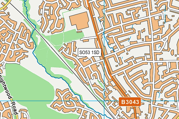 SO53 1SD map - OS VectorMap District (Ordnance Survey) SO53 1SD map - OS VectorMap District (Ordnance Survey)