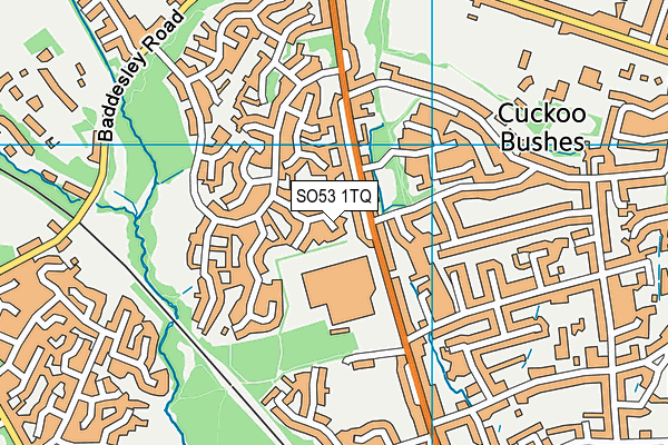SO53 1TQ map - OS VectorMap District (Ordnance Survey) SO53 1TQ map - OS VectorMap District (Ordnance Survey)