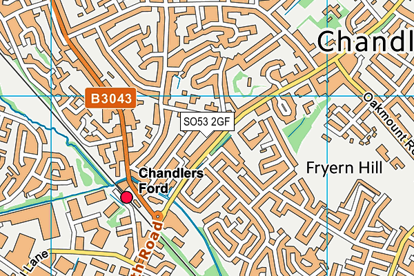 SO53 2GF map - OS VectorMap District (Ordnance Survey) SO53 2GF map - OS VectorMap District (Ordnance Survey)