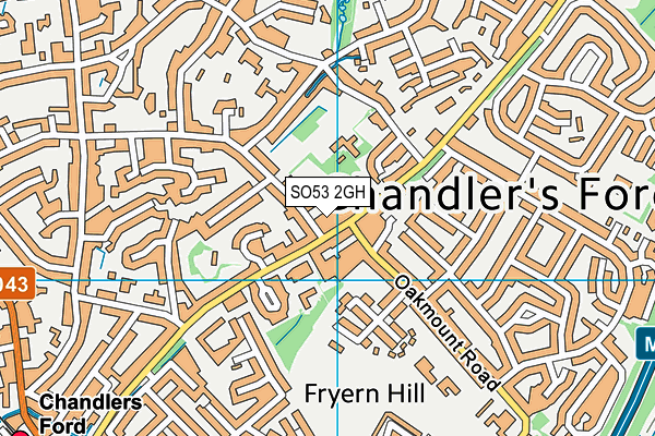 SO53 2GH map - OS VectorMap District (Ordnance Survey) SO53 2GH map - OS VectorMap District (Ordnance Survey)