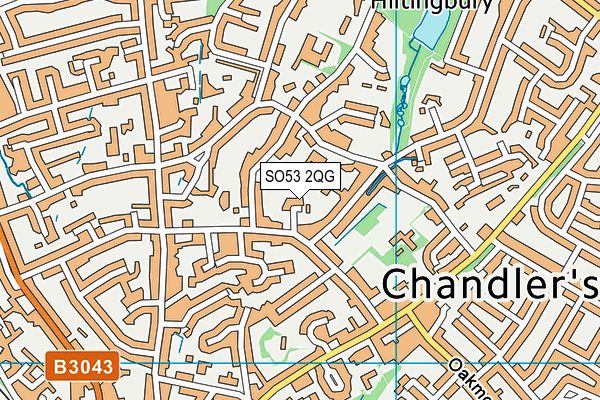 SO53 2QG map - OS VectorMap District (Ordnance Survey) SO53 2QG map - OS VectorMap District (Ordnance Survey)