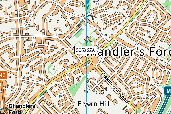 SO53 2ZA map - OS VectorMap District (Ordnance Survey) SO53 2ZA map - OS VectorMap District (Ordnance Survey)