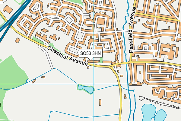 SO53 3HN map - OS VectorMap District (Ordnance Survey) SO53 3HN map - OS VectorMap District (Ordnance Survey)