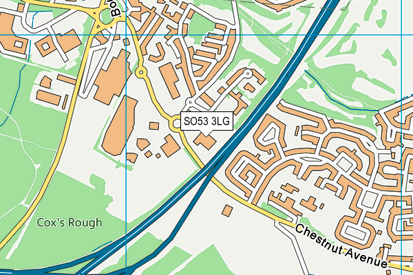 SO53 3LG map - OS VectorMap District (Ordnance Survey) SO53 3LG map - OS VectorMap District (Ordnance Survey)