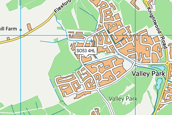 SO53 4HL map - OS VectorMap District (Ordnance Survey) SO53 4HL map - OS VectorMap District (Ordnance Survey)