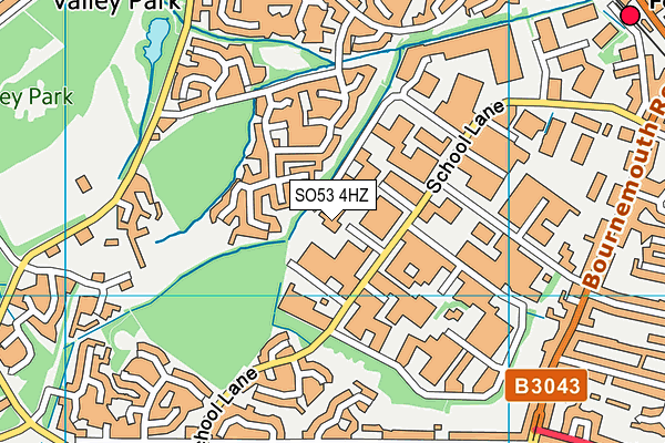 SO53 4HZ map - OS VectorMap District (Ordnance Survey)